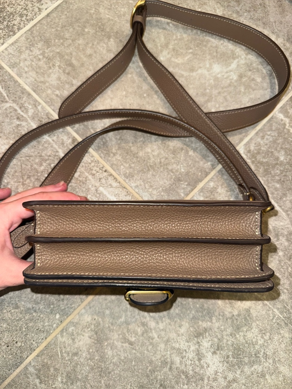 Coach Leather Tabby Shoulder Bag 20 in Dark Stone - Picture 5 of 9
